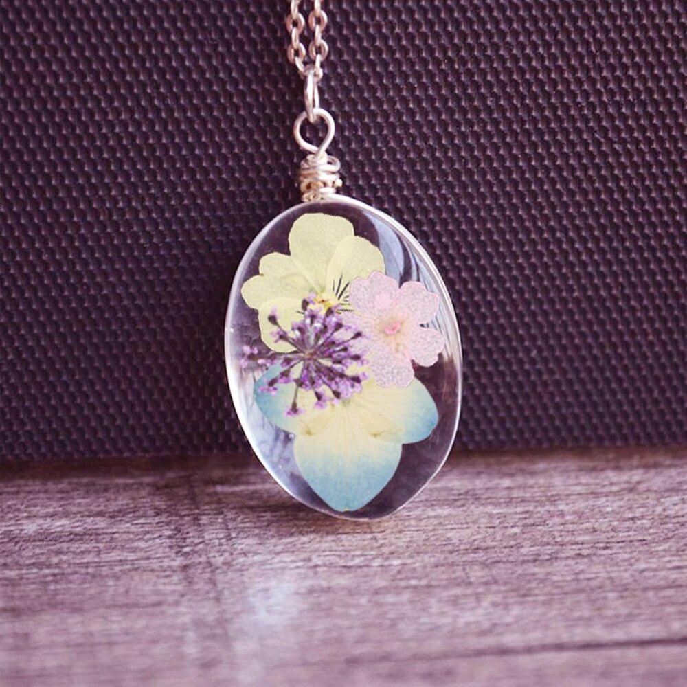 50Pcs Dried Pressed Flowers Resin Mould Real Pressed Flowers Natural Dry Leaves - Picture 5 of 6